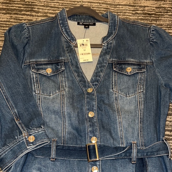INC International Concepts Blue Denim Dress/NWT Beautifully Shaped - Picture 6 of 8